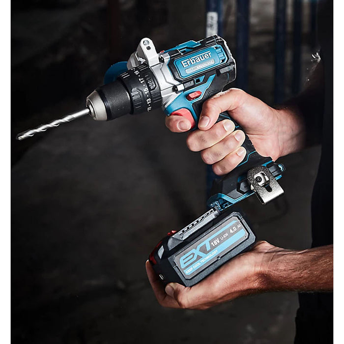 Erbauer Combi Drill 18V Cordless LED Brushless Variable Speed Body Only - Image 7
