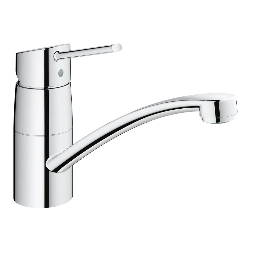 Grohe Kitchen Tap Mixer Chrome Single Lever Swivel Spout Ergonomic Modern Faucet - Image 1