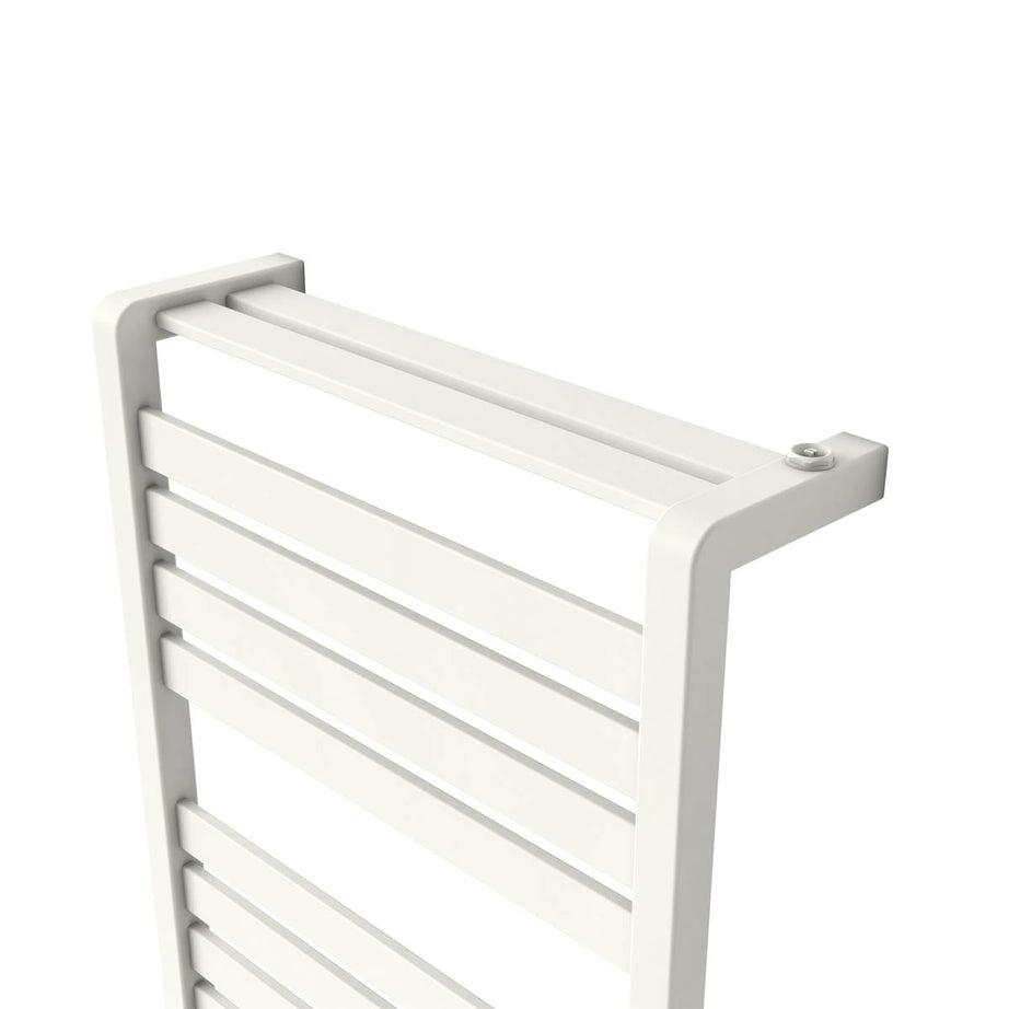 Towel Rail Radiator White Flat Bathroom Warmer Ladder Modern (H)100x(W)50cm - Image 7