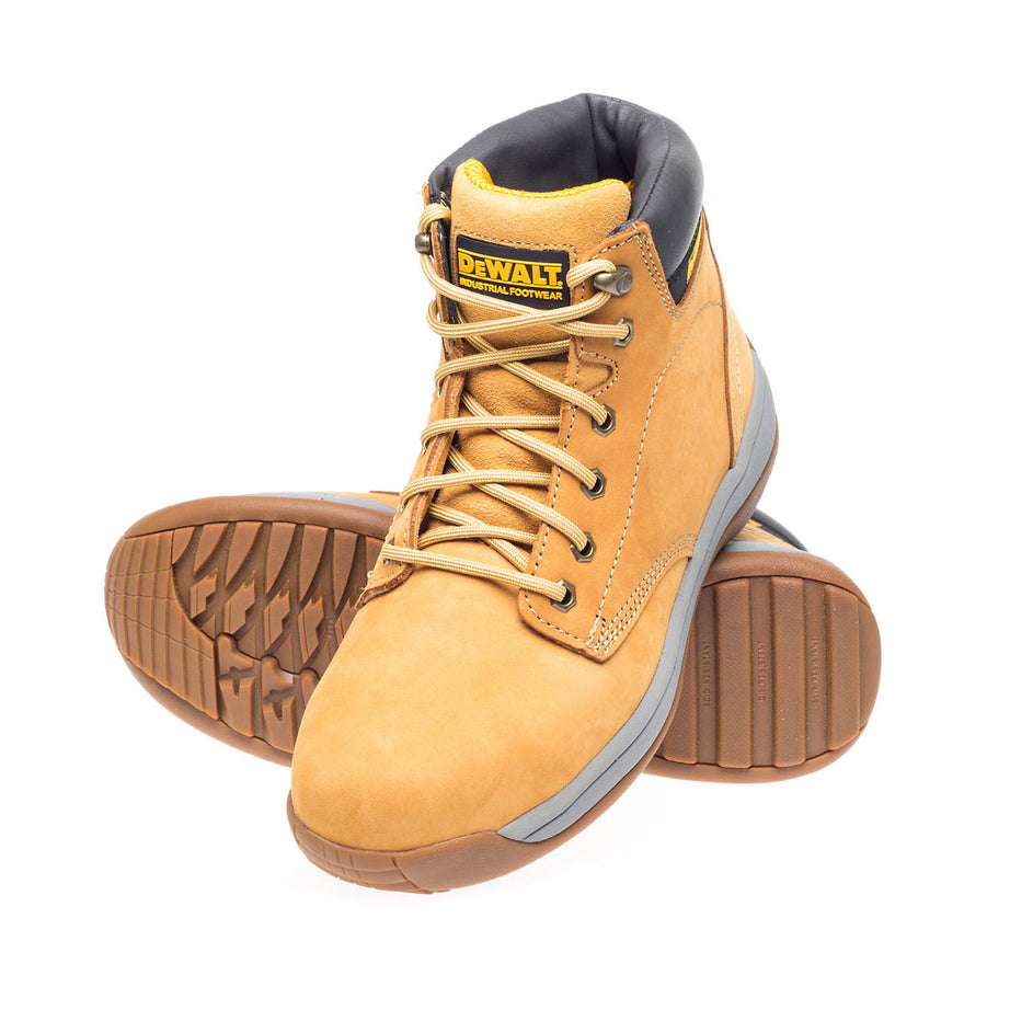 DeWalt Safety Boots Craftsman Steel Toe Cap Honey Dual Density Outsole Size 8 - Image 1