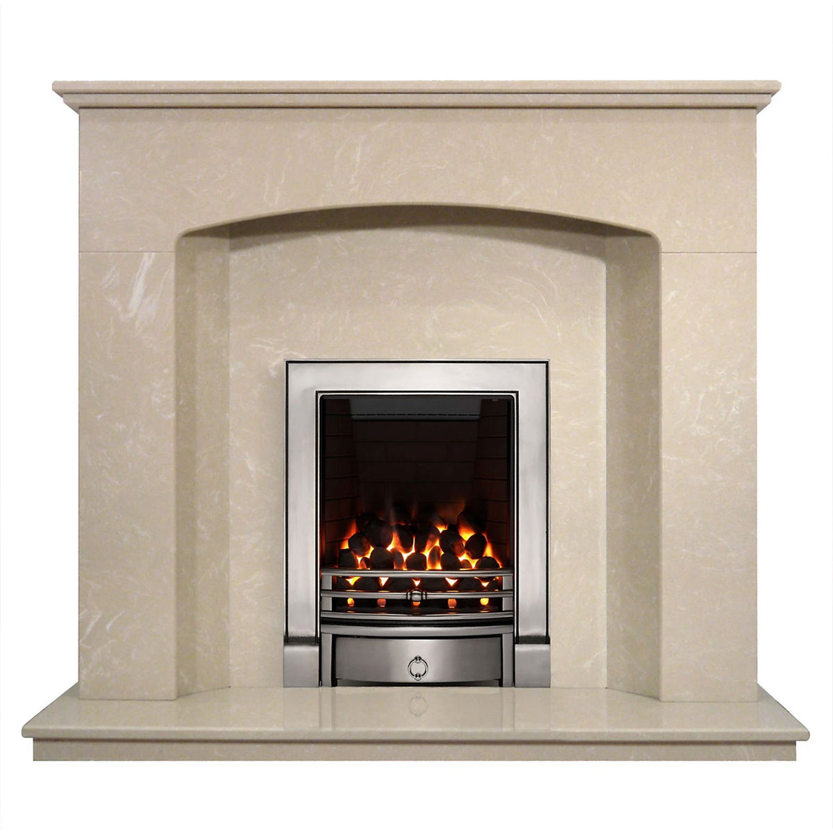 Focal Point Gas Fire Soho Full Depth Chrome Manual Control 3.75kW - Image 3