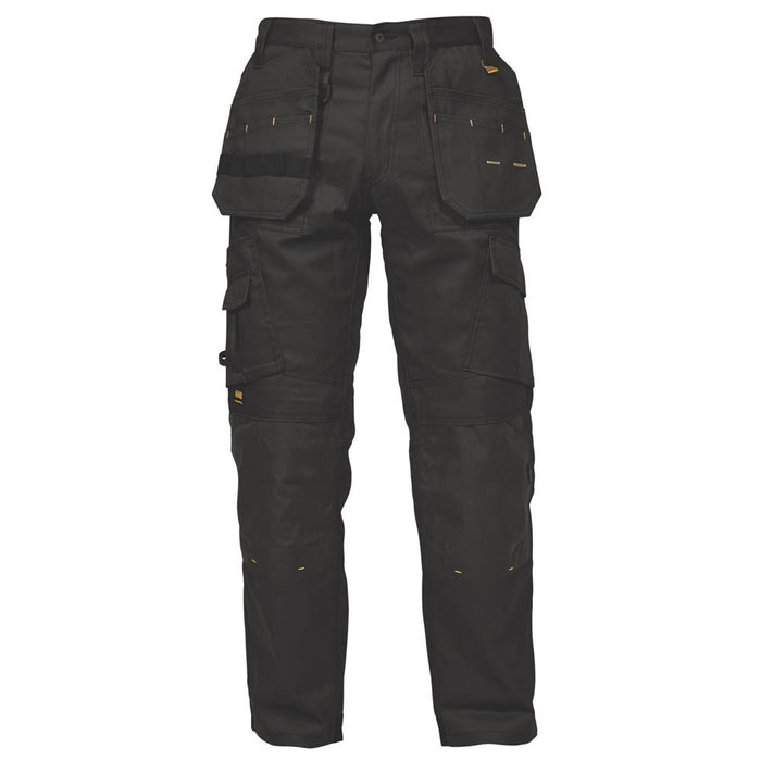 DeWalt Work Trouser Mens Womans Pro Tradesman Black Cargo Combat Size W38" L33" - Image 1