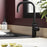 GoodHome Argania Black Graphite effect Kitchen Side lever Tap - Image 2