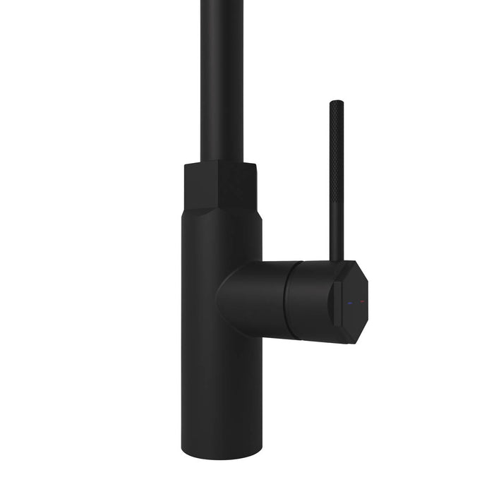 GoodHome Argania Black Graphite effect Kitchen Side lever Tap - Image 4