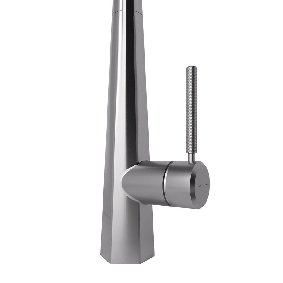 Kitchen Tap Mixer Stainless Steel Single Lever Ceramic Cartridge Modern Faucet - Image 10