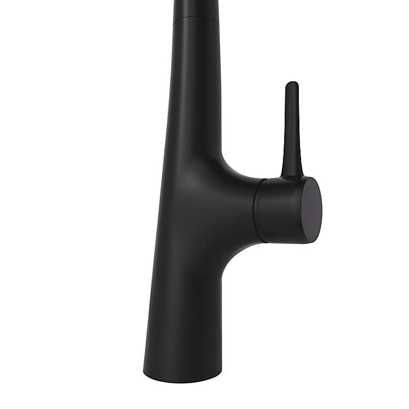 Kitchen Mixer Tap Single Lever Matt Black Graphite Effect Deck Mounted Modern - Image 5