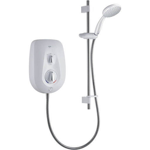 Mira Electric Shower White Gloss 9.5kW Single Spray Pattern Contemporary - Image 1