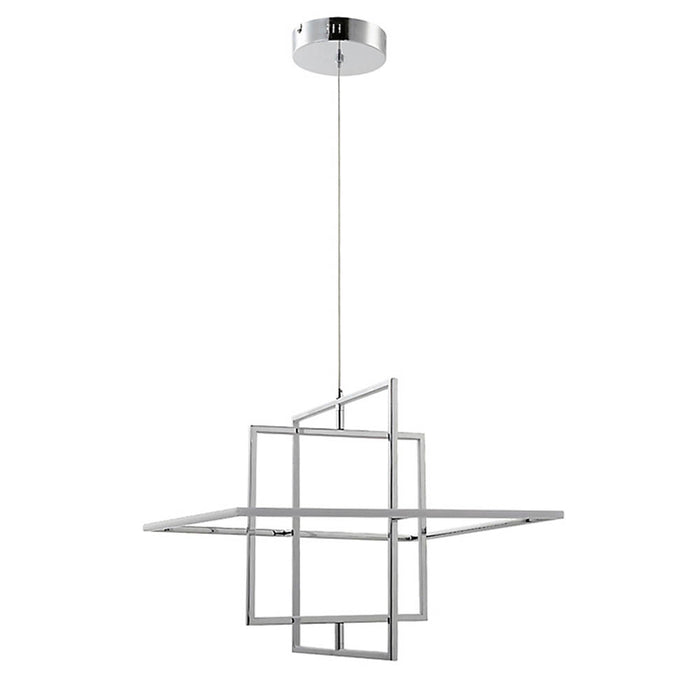 LED Ceiling Light Pendant Lamp Geometric Modern Warm White Adjustable Height - Image 2