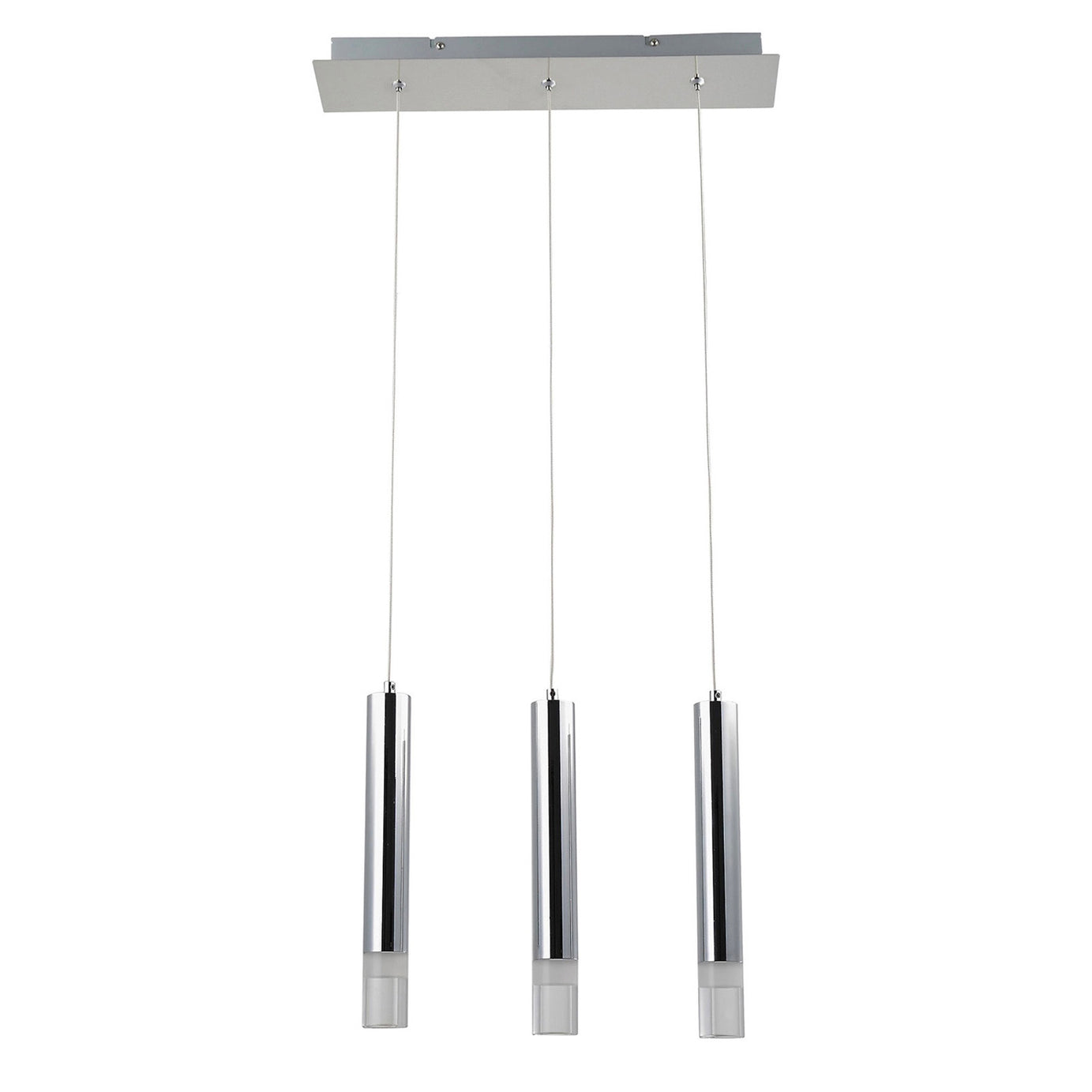 LED Ceiling Light Pendant Hanging Chrome Sleek Multi Arm Bar Kitchen Dining - Image 3