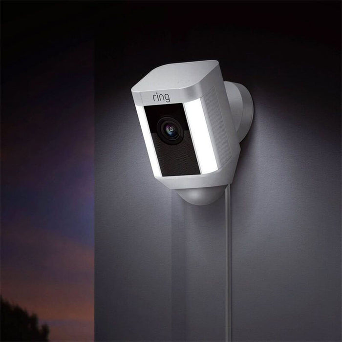 Ring Spotlight Surveillance Camera 8SH2P7-WEU0 Wired White 1080p HD Live View - Image 2