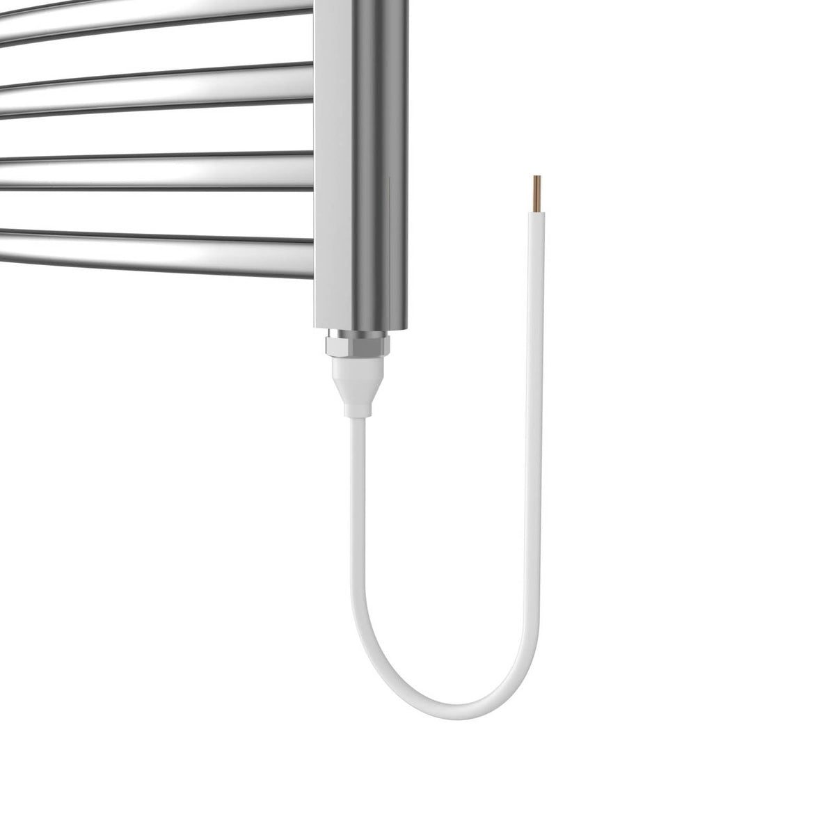 Flomasta Towel Rail Radiator Electric Warmer Chrome Bathroom (W)500 x (H)1100mm - Image 3