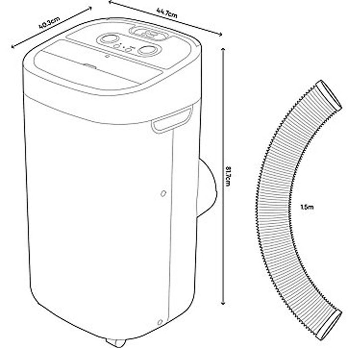 Portable Air Conditioner White 4 in 1 Cooler Heater Dehumidifier Ventilator - Image 3