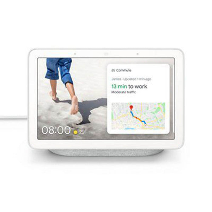 Google Nest Home Hub Chalk Smart Display Wi-Fi Voice App Control White - Image 3