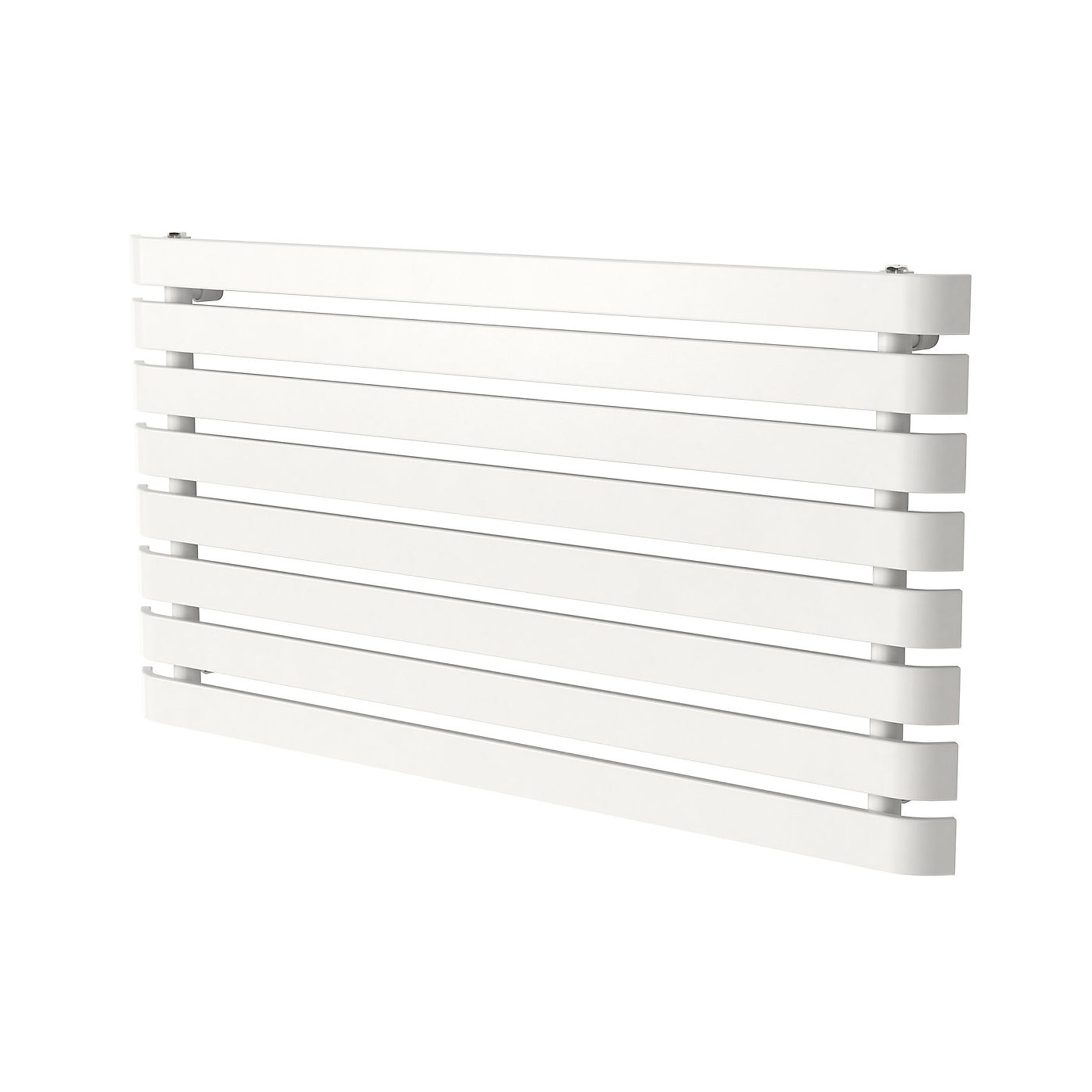 Designer Radiator Single Panel White Steel Flat Horizontal 726W (H)62x(W)120cm - Image 1