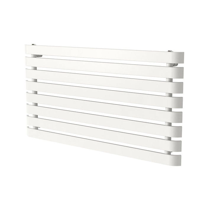 Designer Radiator Single Panel White Steel Flat Horizontal 726W (H)62x(W)120cm - Image 1