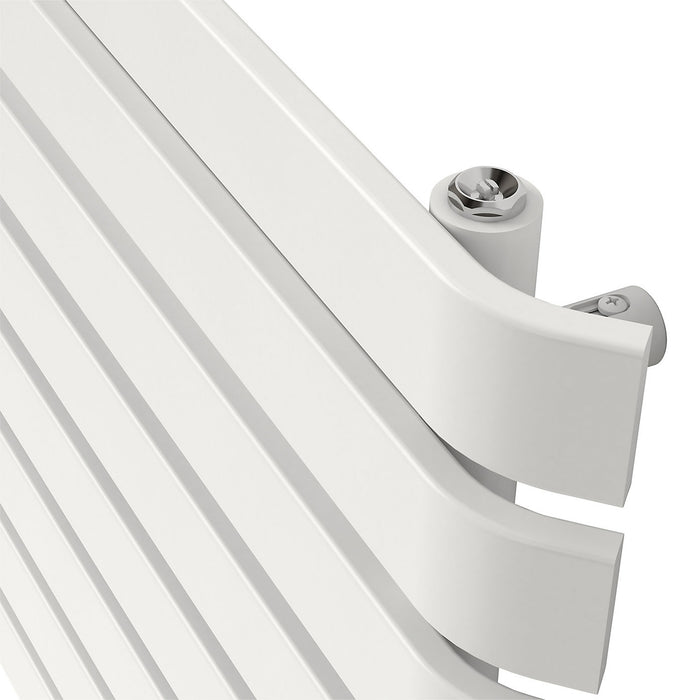 Designer Radiator Single Panel White Steel Flat Horizontal 726W (H)62x(W)120cm - Image 5