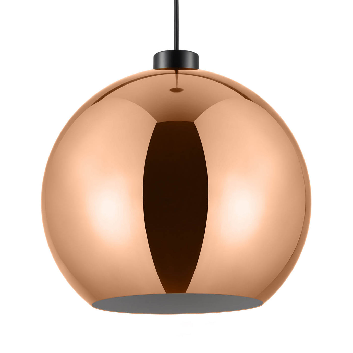 Pendant Light Shade Dome Metal Copper Effect Modern Industrial (D)28cm - Image 3