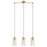 Saiphi Ceiling Light Gold Effect 3 Lamp Pendant Kitchen Breakfast Bar Lighting - Image 2