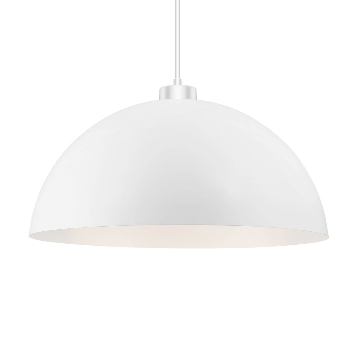 Pendant Light Shade Metal White Adjustable Industrial Contemporary (D)58cm - Image 4