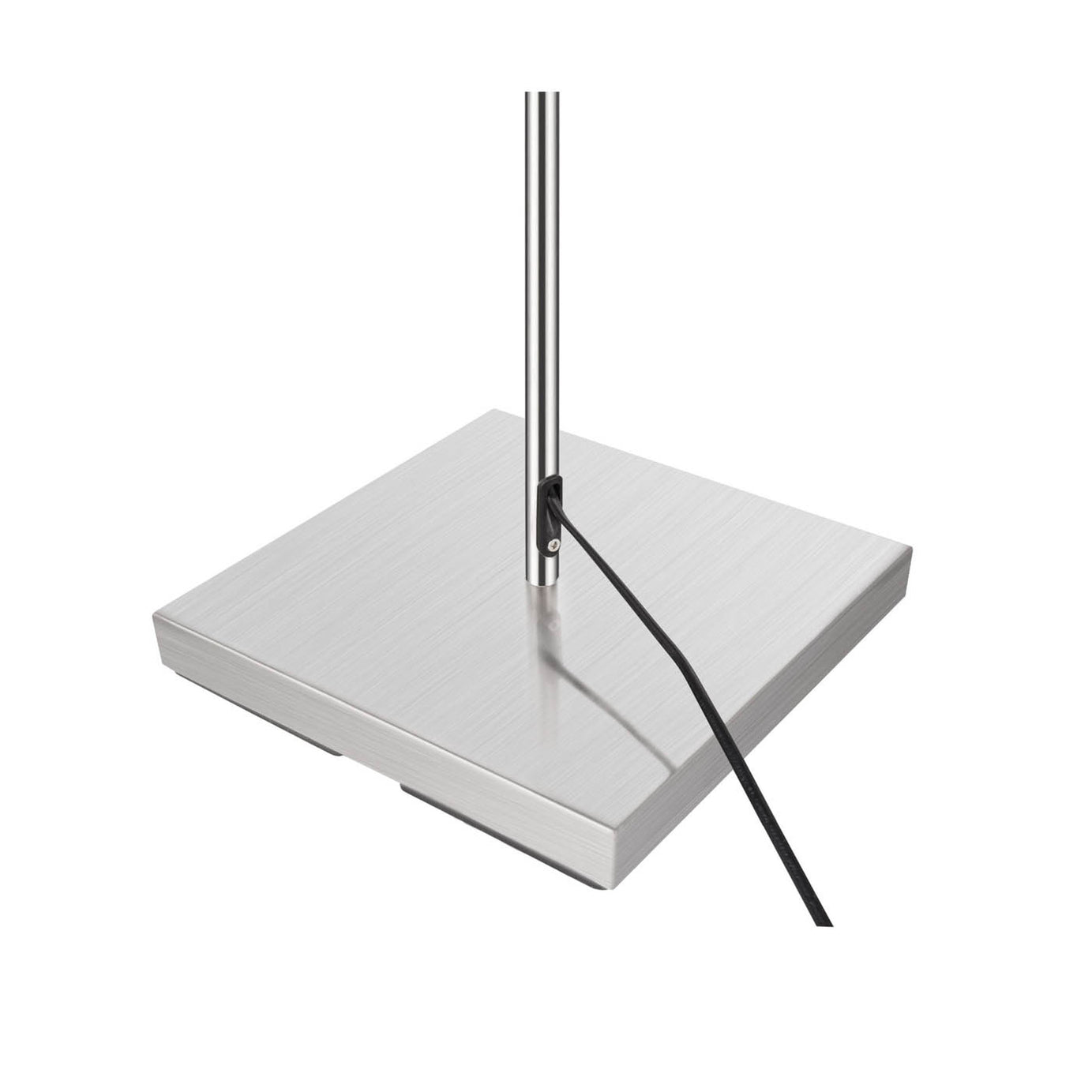 Floor Lamp Base Standing Modern Livingroom Brushed Chrome Effect Metal (H)1.37cm - Image 4