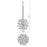 Pendant Ceiling Light 4 Lamp Chrome Effect Modern Adjustable Height (Dia)500 mm - Image 4