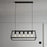Pendant Ceiling Light 5 Way Lamp Dining Kitchen Hanging Matt Black (Dia)780mm - Image 3