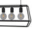 Pendant Ceiling Light 5 Way Lamp Dining Kitchen Hanging Matt Black (Dia)780mm - Image 5