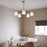 Pendant Ceiling Light 5 Way White Bell Shade Modern Elegant Living Room Bedroom - Image 2