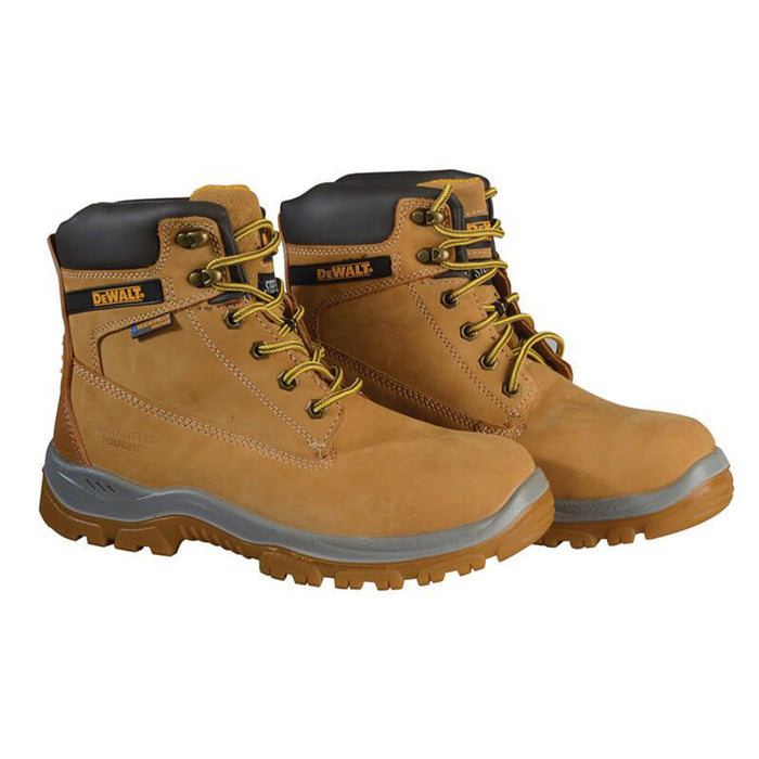 DEWALT Mens Safety Boots Wheat Ankle Comfort Steel Toe Breathable Size 10 - Image 1