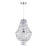 Pendant Ceiling Light Chandelier Chrome Crystal Beads Elegant Living Room 28W - Image 1