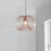 Pendant Ceiling Light Copper Effect Geometric Shape Modern Style (Dia)380mm - Image 2