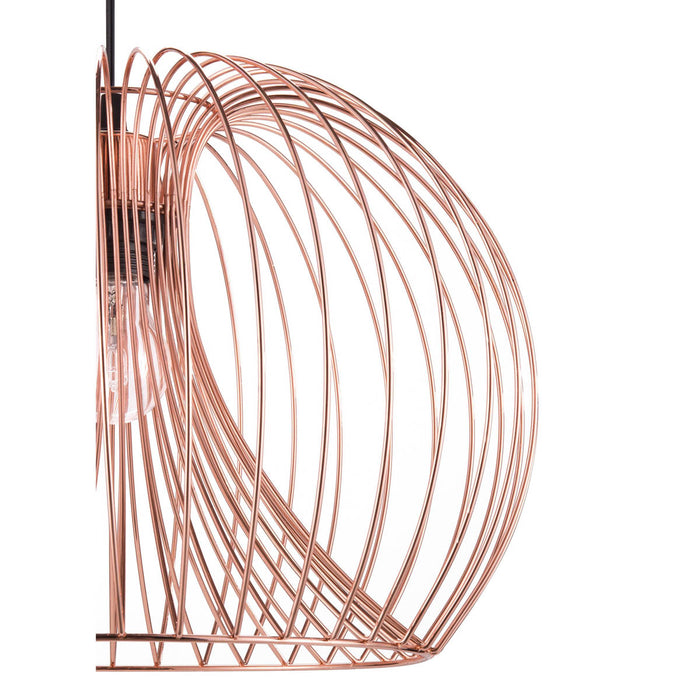 Pendant Ceiling Light Copper Effect Geometric Shape Modern Style (Dia)380mm - Image 4