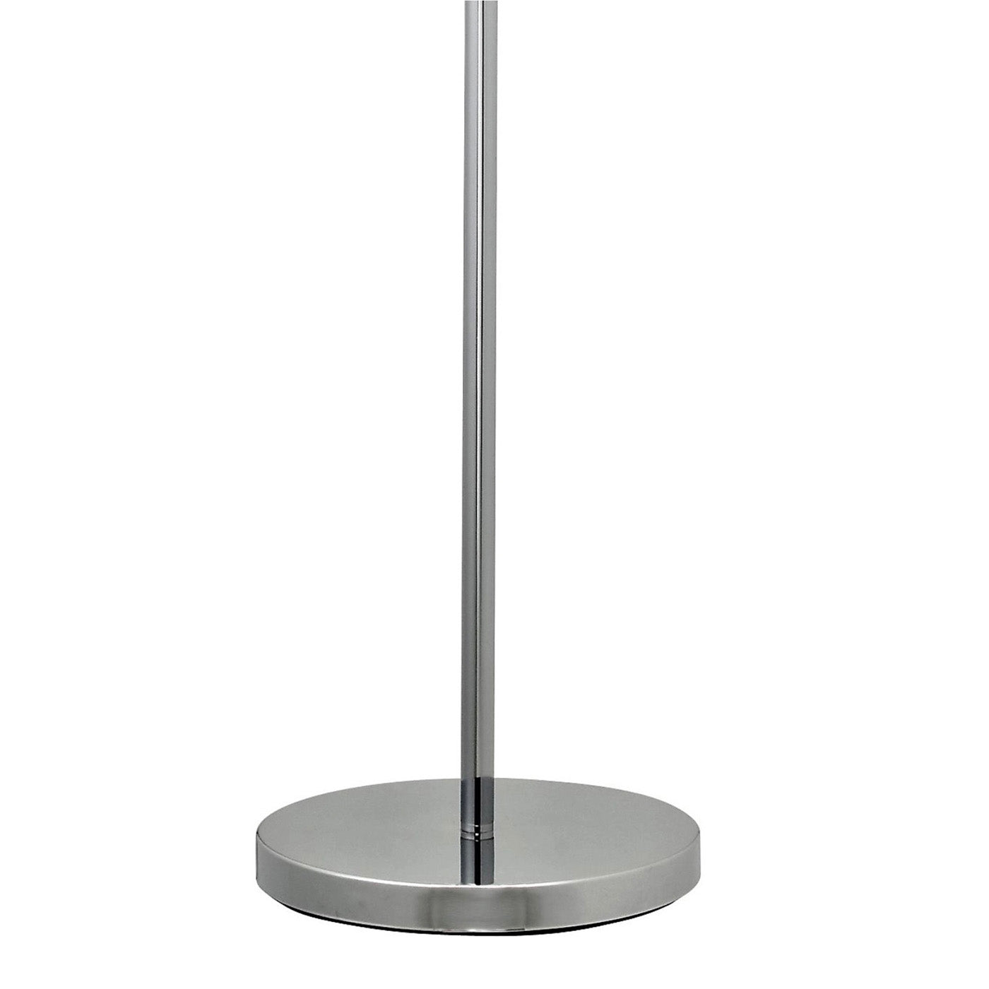 Floor Lamp Round Metal Shade Chrome Effect Roccheta Livingroom Bedroom (H)1660mm - Image 4