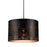 GoodHome Ceiling Light Lamp Shade Black Metal Adjustable Cap Fitting (D)35cm - Image 3