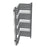 Terma Towel Rail Radiator Bathroom Warmer Ladder Incorner Grey (H)100.5x(W)35cm - Image 3