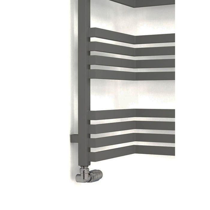 Terma Towel Rail Radiator Bathroom Warmer Ladder Incorner Grey (H)100.5x(W)35cm - Image 4