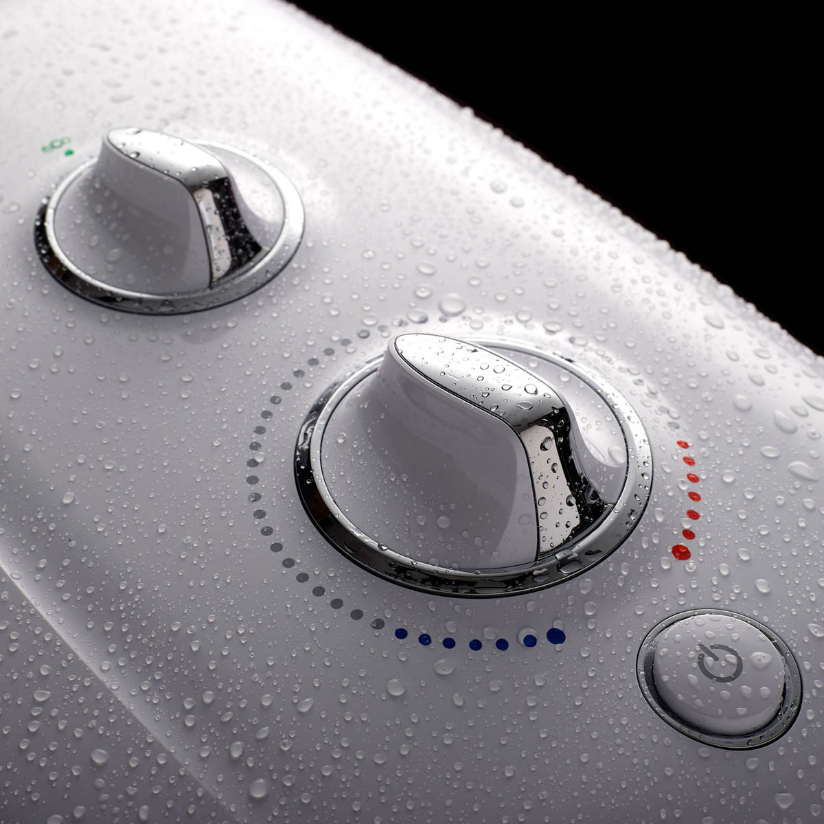 Mira Pumped Mixer Shower Electric 9.8kW White 4 Spray Pattern Round Head - Image 5