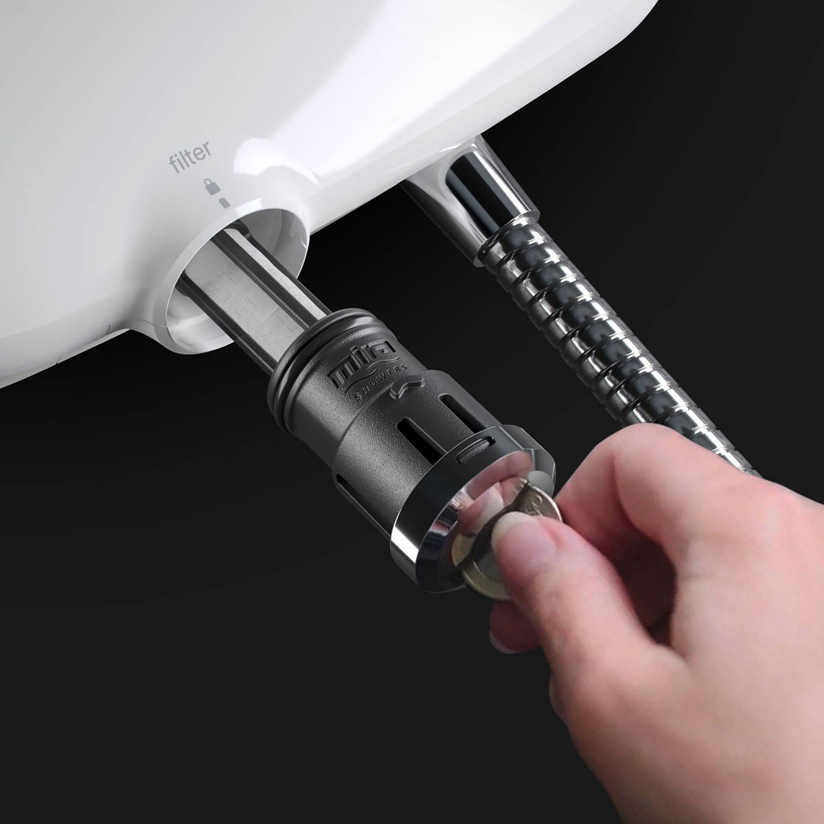 Mira Pumped Mixer Shower Electric 9.8kW White 4 Spray Pattern Round Head - Image 7