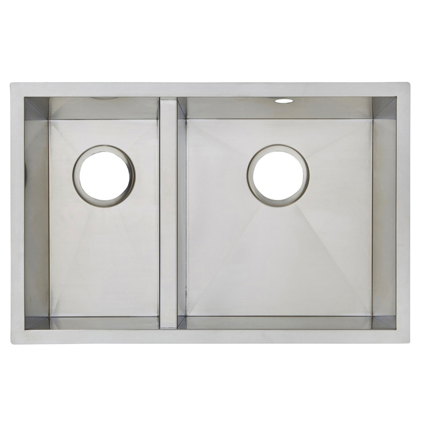 Kitchen Sink 1.5 Bowl Stainless Steel Rectangular Basin Modern (W)45x(L)69.2cm - Image 1