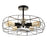 Ceiling Light 5 Way Matt Steel Black Modern Cage Design Industrial Indoor - Image 2