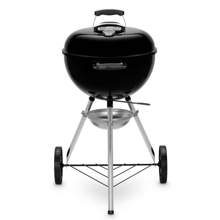 Weber Barbecue Charcoal BBQ Kettle Black Wheeled Portable Outdoor Round (D)470mm - Image 2