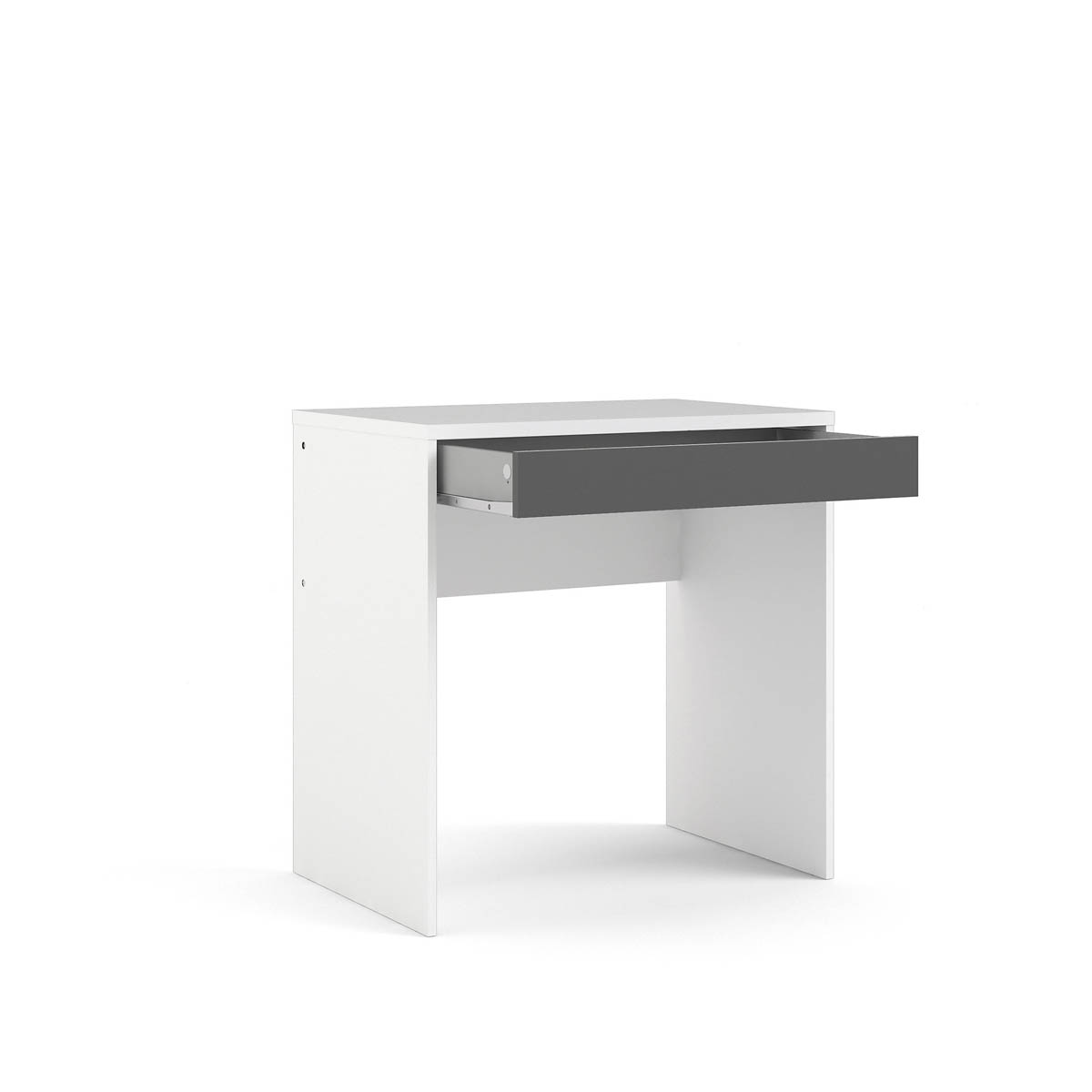 Tvilum Desk Home Office Grey 1 Drawer Compact Workstation (H)765 (W)747 (D)482mm - Image 8