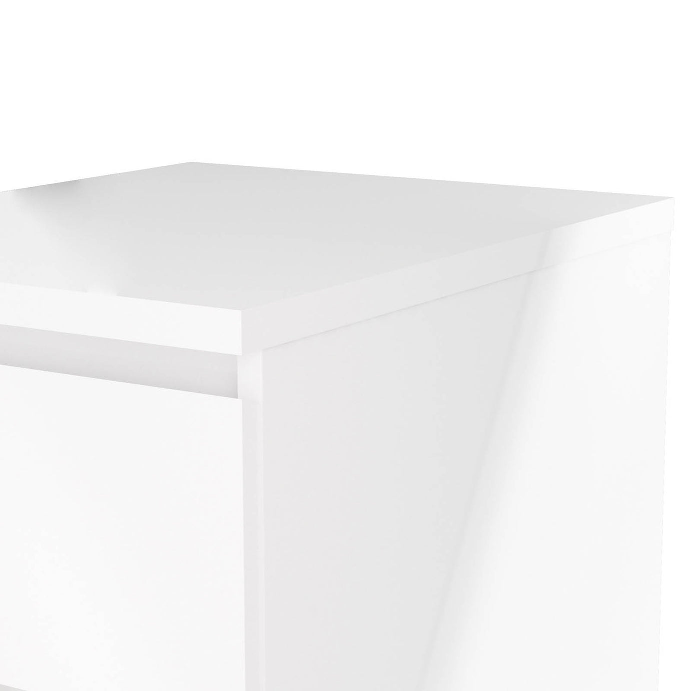 Bedside Table Gloss White 2 Drawer Wooden Bedroom Living Room Cabinet Storage - Image 8