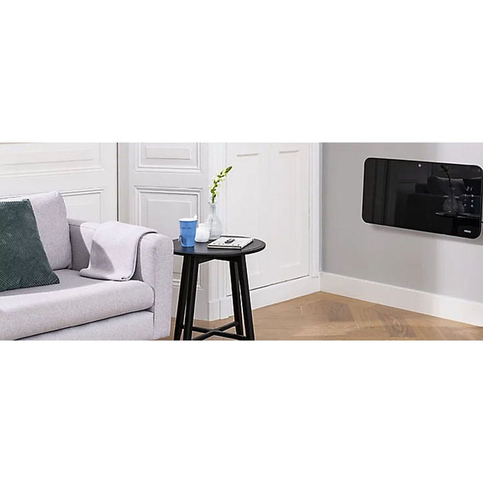 Panel Heater Smart APP Variable Heat Radiator Glass Black LED Display IP24 1500W - Image 3