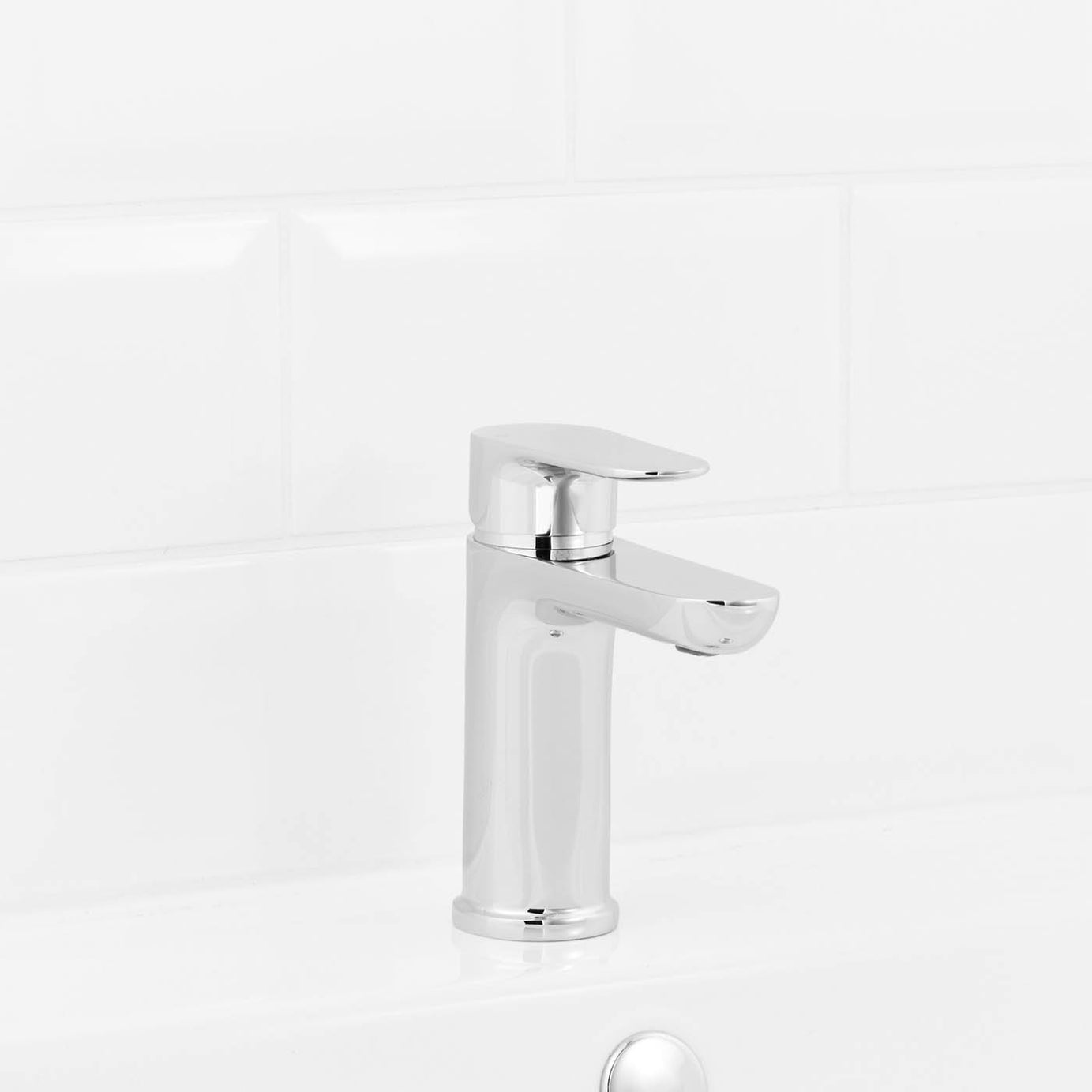 Bathroom Basin Tap Mono Mixer Full Turn Chrome Modern Single Lever Faucet - Image 4