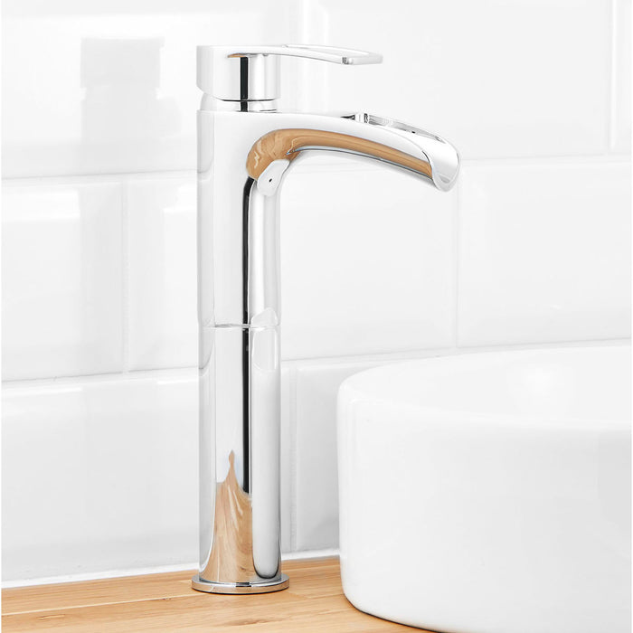 Bathroom Tap Basin Mono Mixer Chrome Full Turn Brass In-Built Regulator Modern - Image 2