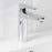 Basin Mono Mixer Tap Gloss Lever Handle Clicker Waste Bathroom Ceramic Cartridge - Image 2