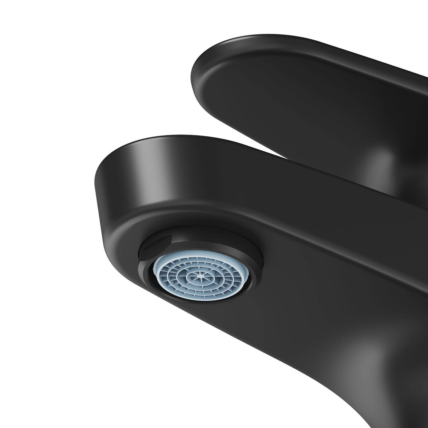 Bathroom Basin Tap Mono Mixer Small Matt Black Single Lever Waste Modern Faucet - Image 2