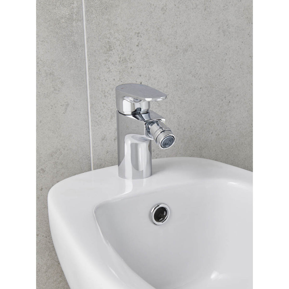 GoodHome Cavally Standard Chrome effect Round Bidet Mono mixer Tap - Image 6