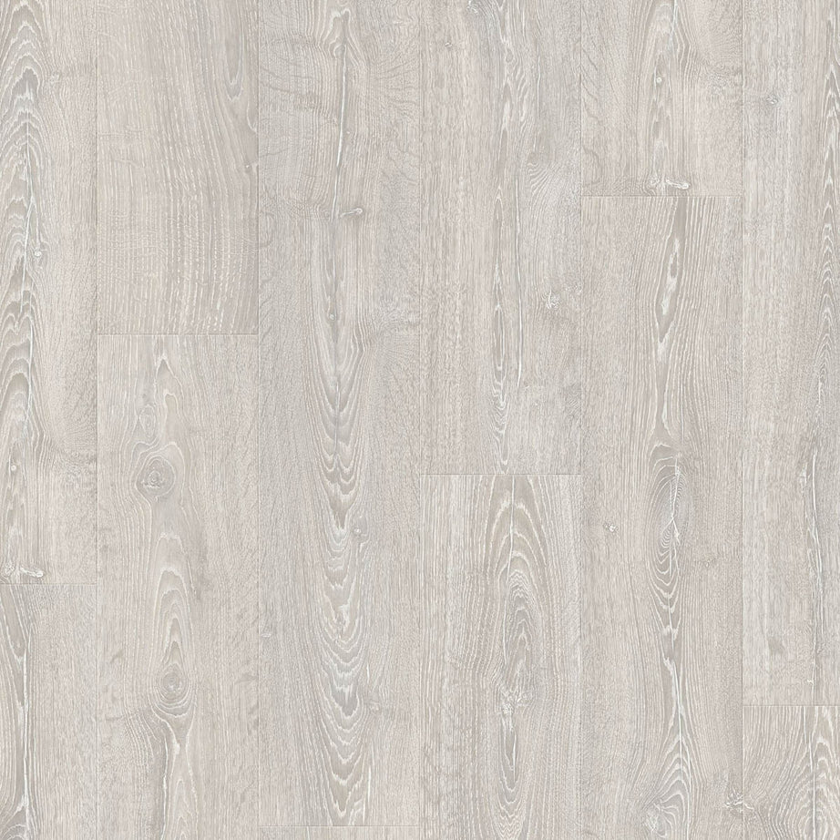 Laminate Flooring Plank Grey Wood Oak Effect Click System Non Scratch 1.835m² - Image 1